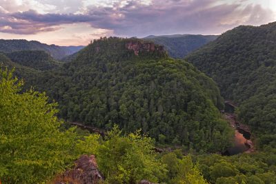 Lovers Leap, rock outcrop overlook, Virginia County